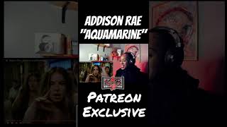 Addison Rae  Aquamarine Reaction  Official Music Video First Listen [upl. by Renrew]