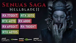 Hellblade 2  RX 6800 6950XT 7700XT 7800XT amp RTX 3070 4070 and 4070 Super Benchmarked [upl. by Earised]