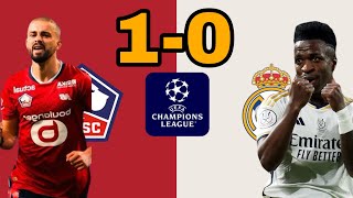 Real Madrid lose to Lille 1 0 [upl. by Eelnayr864]