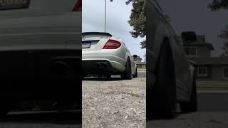 C63 AMG straight pipe cold start [upl. by Akinak]