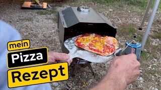 Mein Pizza Rezept für Deine Campingtour  Pizza im Wohnmobil backen  ja das geht [upl. by Erdeid]