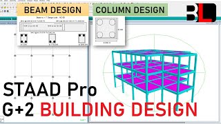 Reinforced Concrete Building Design in STAAD Pro  Stepbystep Tutorial with audio 🎙️ [upl. by Enimajneb]