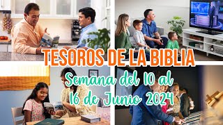 TESOROS DE LA BIBLIA  SEMANA DEL 10 AL 16 DE JUNIO 2024 Discurso preparado [upl. by Anigue]