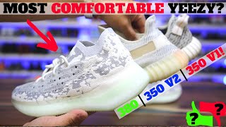 MOST COMFORTABLE YEEZY EVER YEEZY BOOST 380 vs 350 V2 vs 350 V1 Comparison [upl. by Clementia]