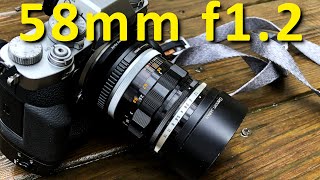 Vintage Lens Review  Canon 58mm FL f12 Breech Lock on a Fuji XT3 [upl. by Rumery688]