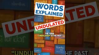 Undulated  Words Explained undulated undulate [upl. by Emmons]