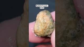 Rutilated quartz minerals crystals metaldetecting rocksandminerals quartz [upl. by Eimmac]