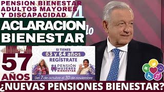 🤑ACLARACIONES DE REGISTROS APOYO BIENESTAR OCTUBRE NOVIEMBRE 60 AÑOS Y MAS AMLO PENSIONES🤔 [upl. by Eninotna415]