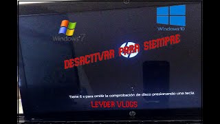 DESACTIVAR COMPROBACIÓN DE DISCO AL INICIAR WINDOWS 7810 [upl. by Matilde576]