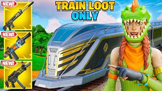 The TRAIN ONLY Challenge in Fortnite Chapter 5 [upl. by Laekcim]