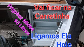 Frigobar Midea 93 litros na carretinha reboque [upl. by Butte]