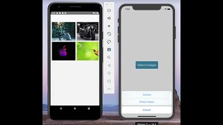 Display multiple images from photo gallery and cropped images from camera roll in React Native app [upl. by Zacharias417]