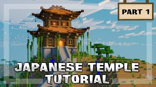 Minecraft How to Build a Japanese Temple Tutorial 1 [upl. by Mercuri533]