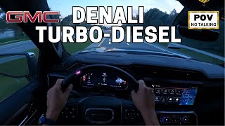 2024 GMC Sierra 1500 Denali Ultimate Duramax TurboDiesel  POV Test Drive [upl. by Ahcurb529]