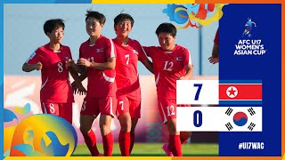 U17WAC  Group A  DPR Korea 7  0 Korea Republic [upl. by Arakaj]