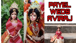 AVIRAJ AND PAYEL  Best doll wedding full video  The viral doll wedding  Putuler Biye [upl. by Gualterio727]