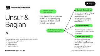 Unsur  Unsur dan Kalusula dalam merancang kontrak perikatan perjanjian hukum [upl. by Solotsopa]