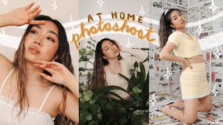 home photoshoot ideas in quarantine how i take self timer pics for instagram  JENerationDIY [upl. by Hettie]