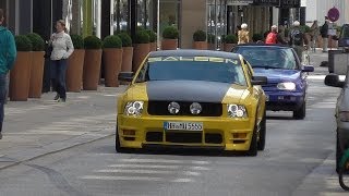 Mustang Saleen in Hamburg  Brutal Acceleration and Revs [upl. by Ycram]