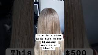 This is a 500 No bleach blinding hair service ￼no damage ￼platinum blonde high lift color W Wella [upl. by Hagood494]