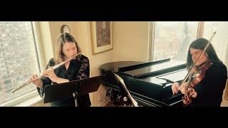 Devienne Duo Concertante Op 5 no 1 mvt 1 Allegro Molto  April Clayton Jeanne Mallow [upl. by Abrahan824]