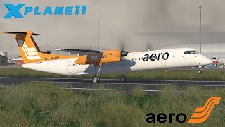 New Flyjsim Dash 8 Q400 Departing Lagos  XPlane 11 [upl. by Dorotea]