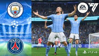 🎮EA SPORTS FC 24⚽ MANCHESTER CITY vs PSG🏆 CHAMPIONS LEAGUE GAMEPLAY PS4 [upl. by Prouty]