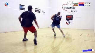 Racquetball Highlights 2019 Valentine Open Finals Kane Waselenchuk vs Rocky Carson [upl. by Eyllom]