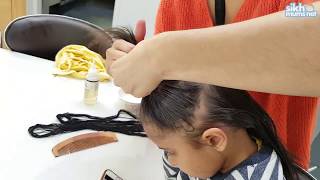 How to do a Jurra and tie a Patka  Keski on a child [upl. by Margarette]