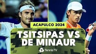 Stefanos Tsitsipas vs Alex De Minaur Highlights  Acapulco 2024 [upl. by Laspisa]