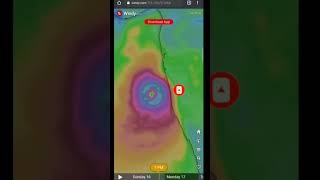 Live Tauktae cyclone view  How to see cyclone on map  16 may 2021 cyclone shorts [upl. by Marshall]