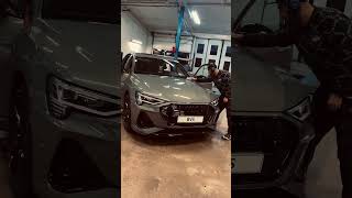 Audi E TRON 55 detailes carcare shortvideo foryou audi [upl. by Lemor]