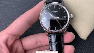 ZF Factory Perfect Patek Philippe Calatrava 5227 Clone  Black Dial Elegance Unveiledpatekphilippe [upl. by Iong]