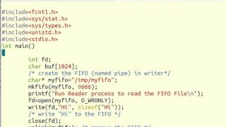 Program 4 FIFO FIles  UNIX SYSTEM PROGRAMMING [upl. by Putnam]