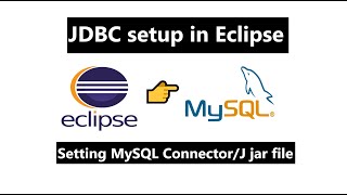 How to connect to MySQL database in java using Eclipse IDE  jdbc connection in java mysql [upl. by Anitselec]