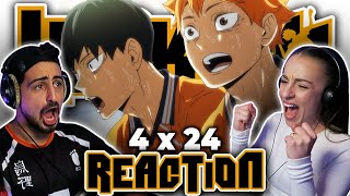 PEAK HAIKYUU Haikyuu 4x24 REACTION [upl. by Bab]