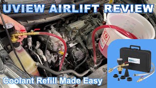 UView Airlift Coolant Refill Tool Review amp Demo Coolant Service the BEST way with NO Trapped Air [upl. by Ahsinrat]