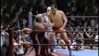 【PWF戦】ジャイアント馬場vsアブドーラ・ザ・ブッチャー79Aug Giant Baba vs Abdullah The Butcher PWF Title [upl. by Mattias]