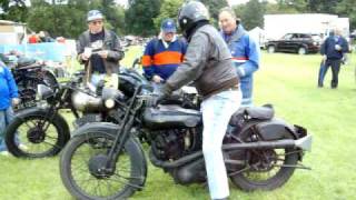 Brough Superior kickstart sound at vmcc founders day stanford hall [upl. by Aliber]