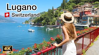 LuganoSwitzerland🇨🇭 A Stunning Place to Visit 4K Walking Tour  Ultra HD [upl. by Abisha]