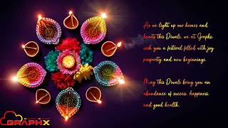 GraphX Diwali Greeting  GraphX Solution India Pvt Ltd [upl. by Goines852]