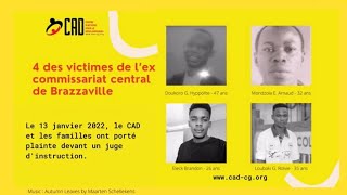 Torture au Congo Brazzaville le CAD se mobilise [upl. by Nolaf]