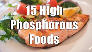 15 High Phosphorous Foods 700 Calorie Meals DiTuro Productions LLC [upl. by Charity]