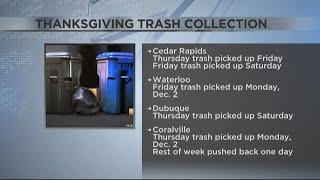 Thanksgiving trash collection details [upl. by Zales]