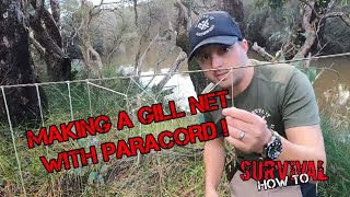 Survival How To Make A Fishing Net with Paracord [upl. by Cadmarr]