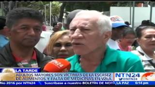 “Los jubilados nos estamos muriendo de hambre” Adultos exigen pago de pensión al Gobierno en Vnzl [upl. by Randolf]