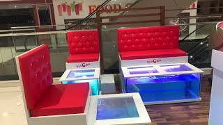 Smiley Fish Spa Garra Rufa Fish amp Fish Pedicure Setup wholesale Dealer 8447174348 Delivery all India [upl. by Ahsiket]