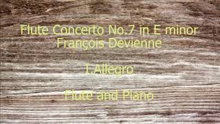 FDevienne Flute Concerto No7 in E Minor Ⅰ Allegro FluteampPiano [upl. by Einattirb]