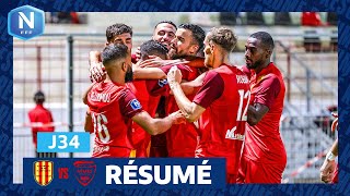 J34 I FC Martigues  Nîmes Olympique 10 le résumé I National FFF 20232024 [upl. by Nylyrehc]