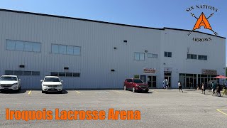 🥍 Iroquois Lacrosse Arena  Six Nations Arrows 2024 panorama [upl. by Terrab]